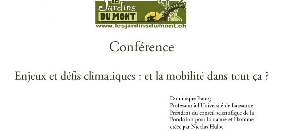 Conférence de Dominique Bourg jeudi 20 septembre 2018